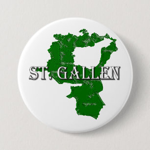 St. Gallen 7.5 Cm Round Badge