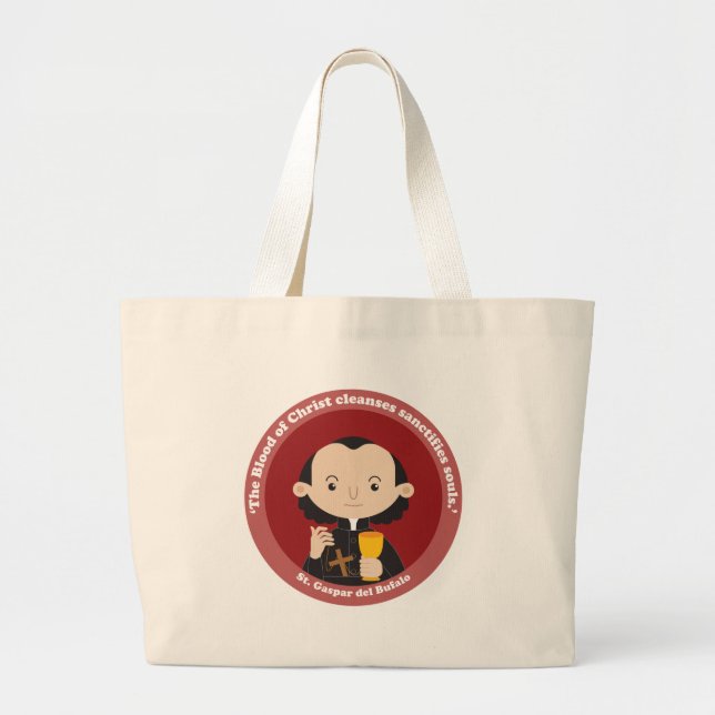 St. Gaspar del Bufalo Large Tote Bag (Front)