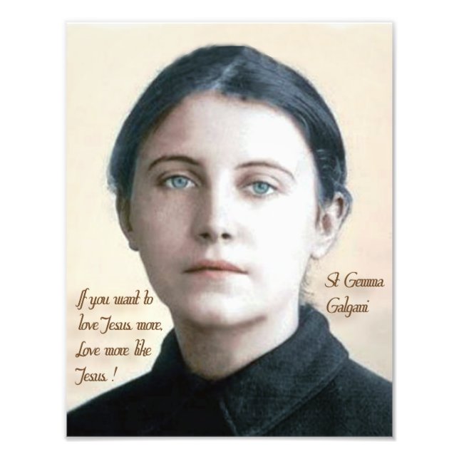 St Gemma Galgani, Photo Print (Front)