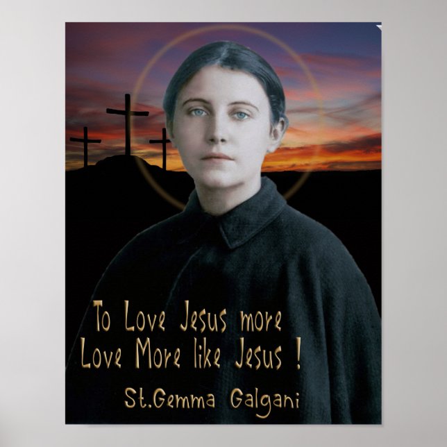 St. Gemma Galgani Poster (Front)