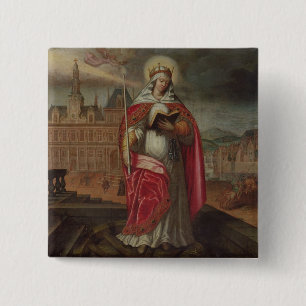 St. Genevieve 15 Cm Square Badge