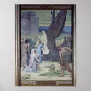 St. Genevieve Bringing Supplies Poster