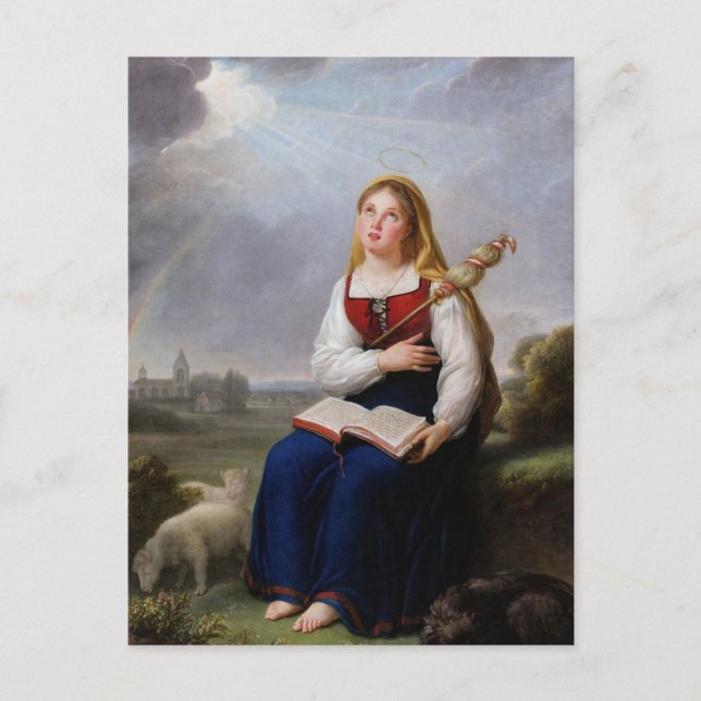 St. Genevieve by Elisabeth Vigee Le Brun Postcard (Front)