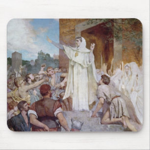 St. Genevieve Calming the Parisians Mouse Pad