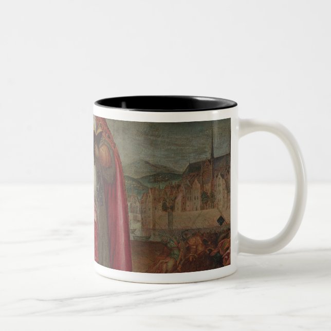 St. Genevieve Two-Tone Coffee Mug (Right)