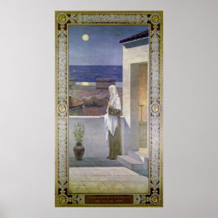 St. Genevieve Watches Over the Sleeping City Poster