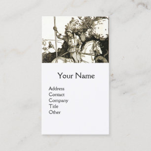 ST. GEORGE AND DRAGON , Black White Business Card