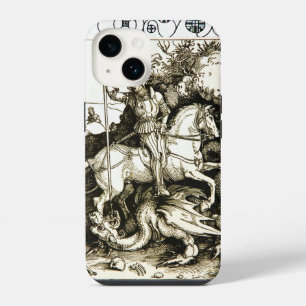 ST. GEORGE AND DRAGON , Black White iPhone 14 Case