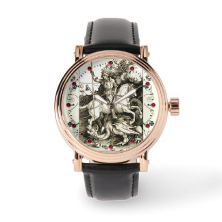 ST. GEORGE AND DRAGON , Black White Watch