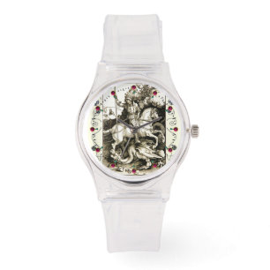 ST. GEORGE AND DRAGON , Black White Watch