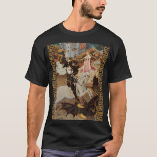 St. George and The Dragon by Bernat Martorell T-Shirt