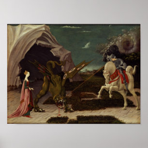 St. George and the Dragon, c.1470 Poster
