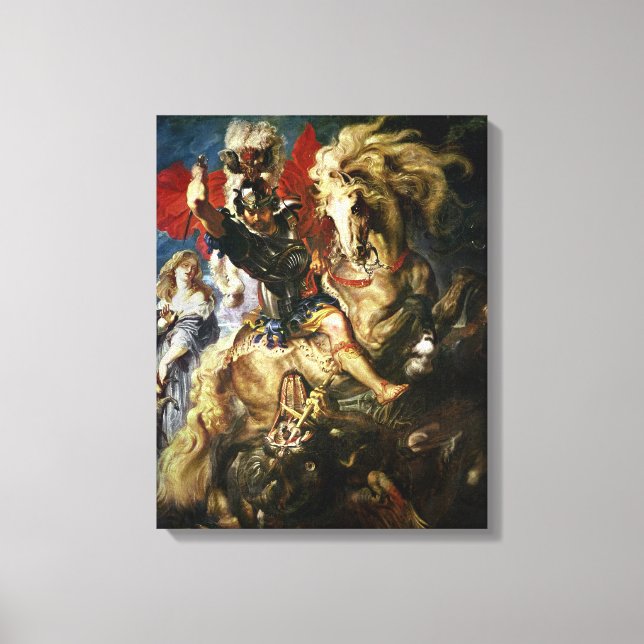 St. George and the Dragon, c.1606 Canvas Print (Front)