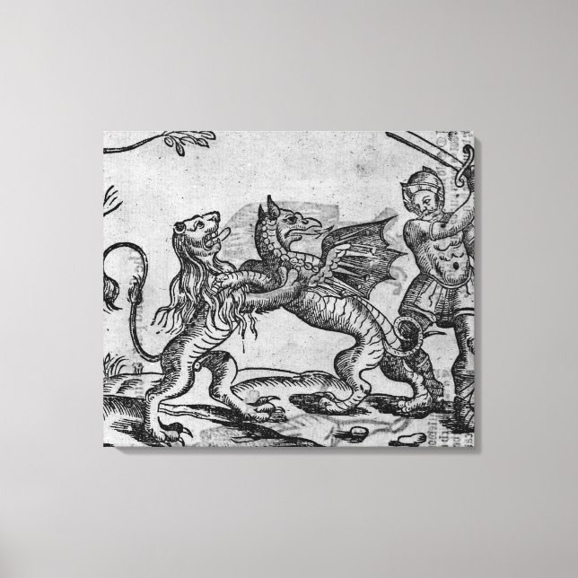 St George and the Dragon Canvas Print (Front)