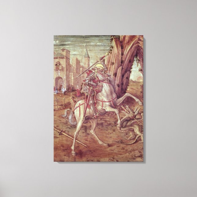 St. George and the Dragon Canvas Print (Front)