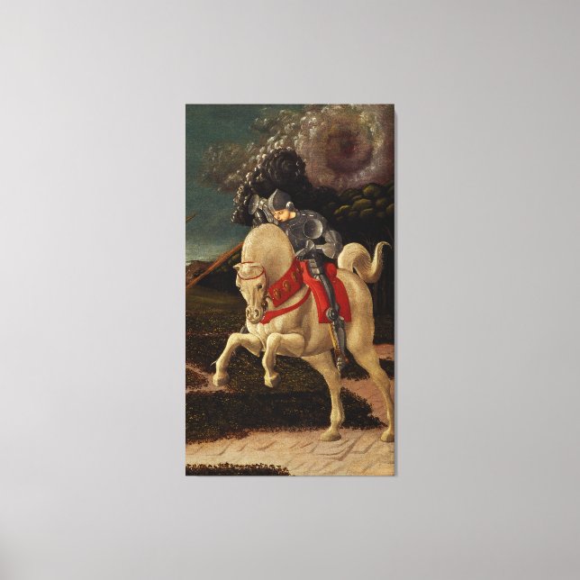 St. George and the Dragon (detail), c.1470 Canvas Print (Front)