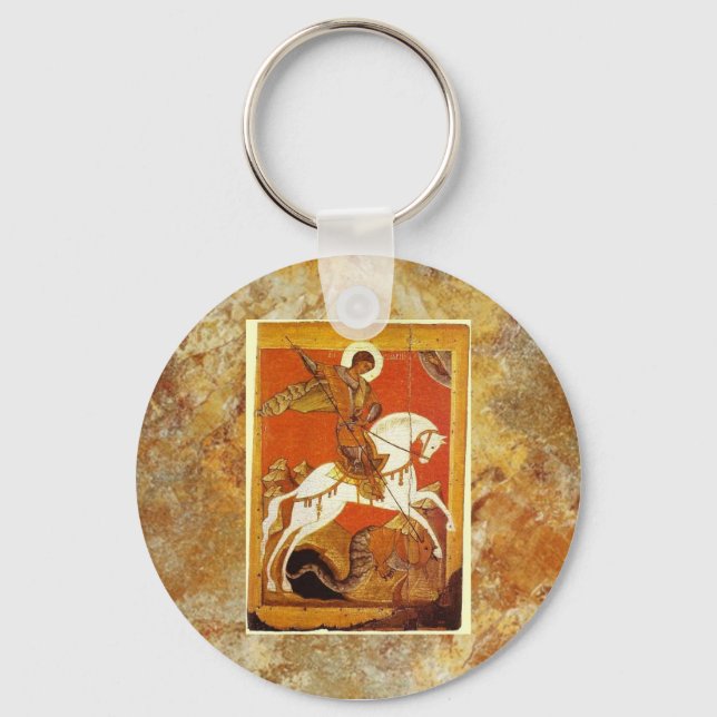 St.George and the Dragon Mediaeval Key Ring (Front)