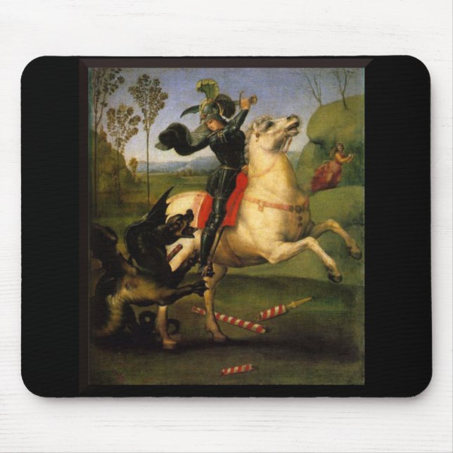 St. George and the Dragon Mouse Pad (Front)