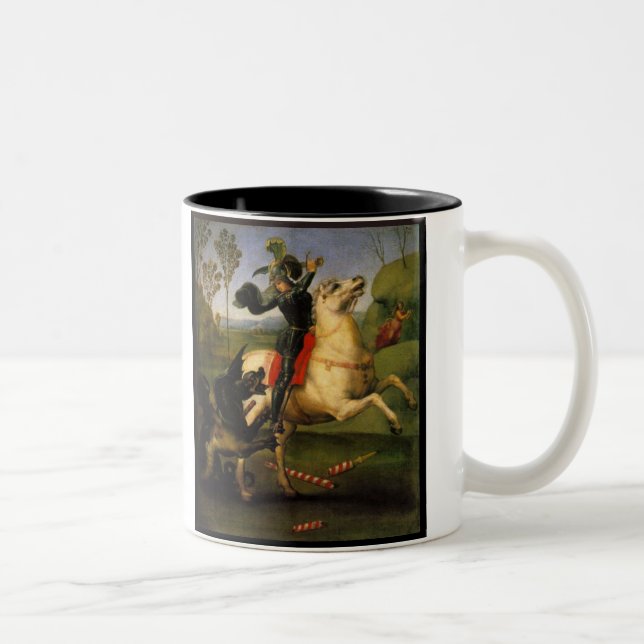 St George and the Dragon Two-Tone Coffee Mug (Right)