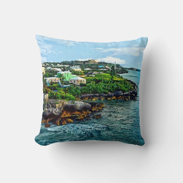St. George Bermuda Shoreline Cushion (Front)