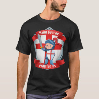 St George Dragon Catholic Saint Kids Boys Knights  T-Shirt