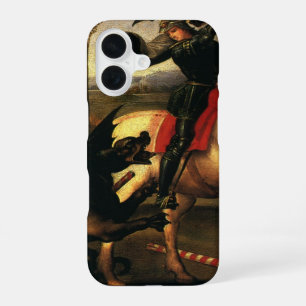 St. George Fighting the Dragon by Raphael Sanzio iPhone 16 Case