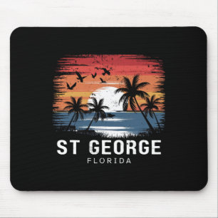 St George Florida Surfing Surfer Mouse Pad