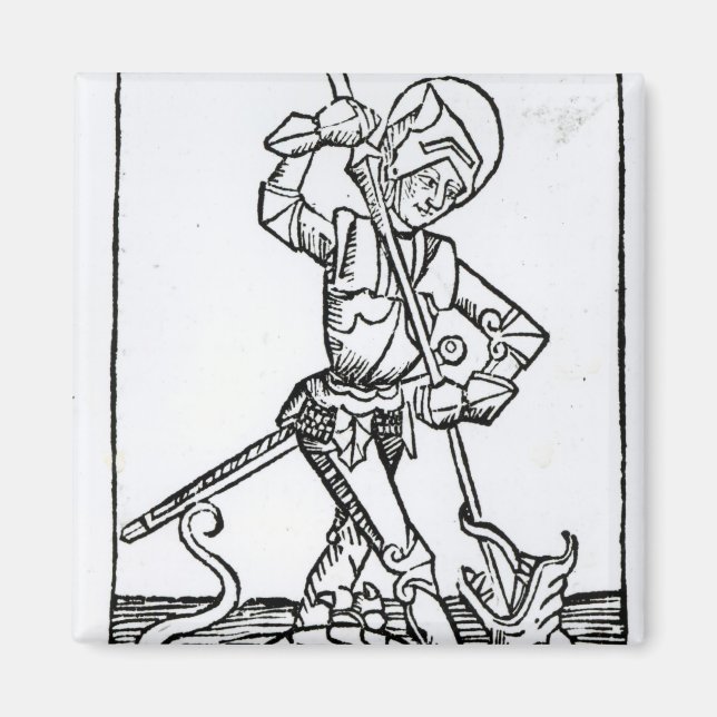 St. George, from the 'Liber Chronicarum' Magnet (Front)