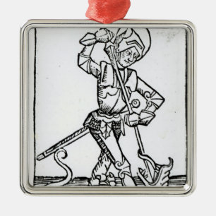 St. George, from the 'Liber Chronicarum' Metal Tree Decoration