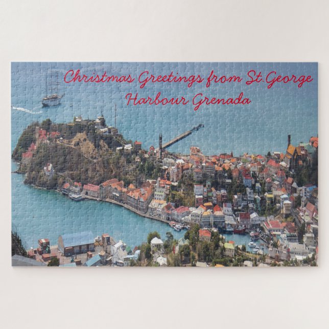 St.George Harbor Grenada Caribbean. Jigsaw Puzzle (Horizontal)