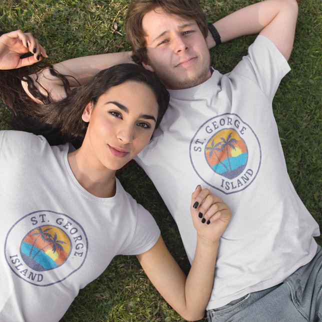 St. George Island, Florida Faded Classic Style T-Shirt (Creator Uploaded)