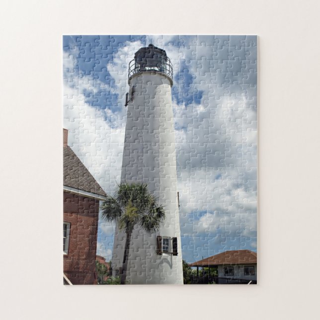 St George Island Lighthouse created on a  Jigsaw Puzzle (Vertical)