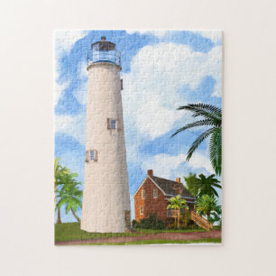 St. George Island Lighthouse - Florida Art Puzzle