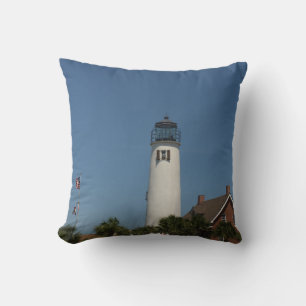 St George Island Lighthouse photo created into a  Cushion