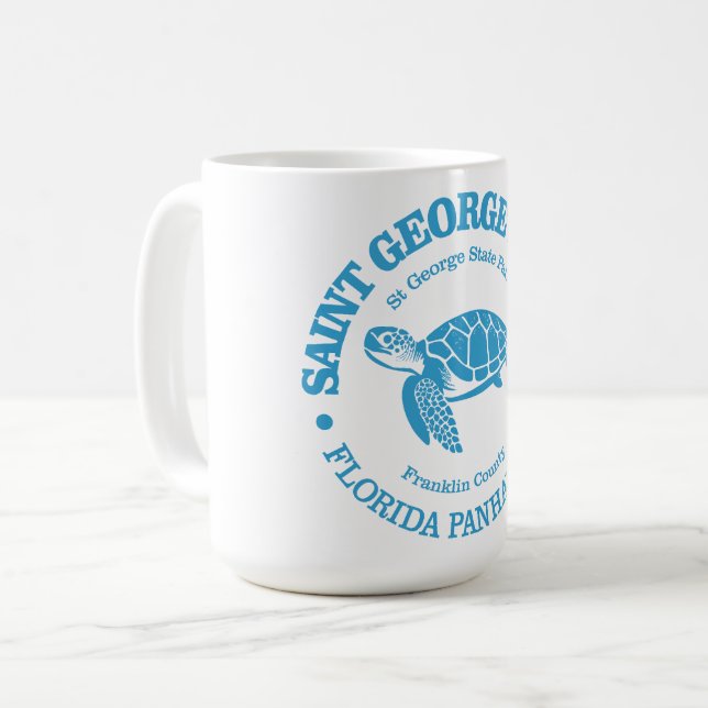 St George Island (sea turtle) Coffee Mug (Front Left)