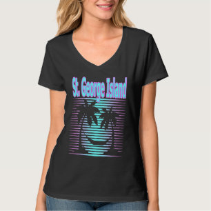St George Island Travel Retro Beach Vacation Souve T-Shirt