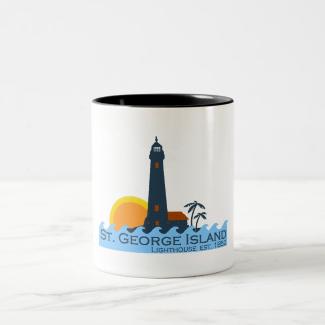 St. George Island. Two-Tone Coffee Mug (Center)