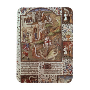 St. George killing Dragons Magnet