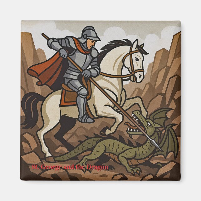 St.George kills the Dragon - Doudou, Mons Magnet (Front)