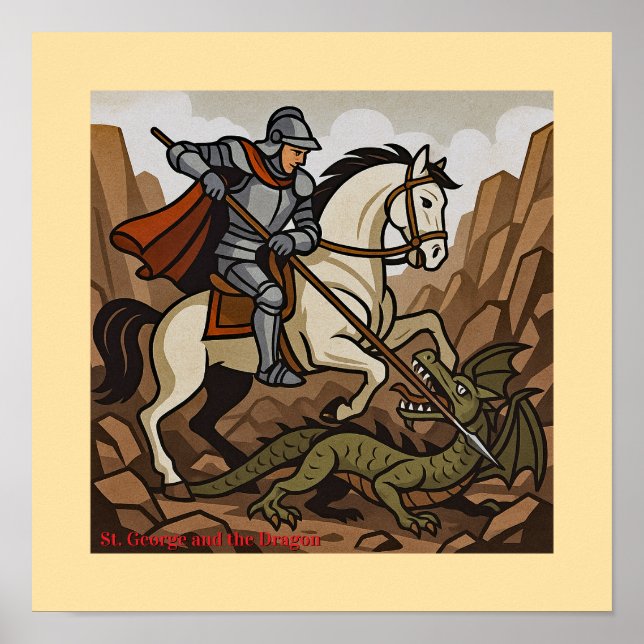 St.George kills the Dragon - Doudou, Mons Poster (Front)