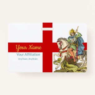 St. George on Horseback (BS 01) ID Badge
