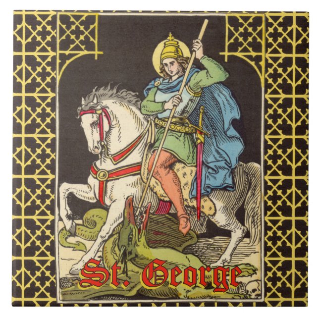 St. George on Horseback (BS 01) Tile (Front)