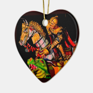 St. George Posterised Ceramic Tree Decoration