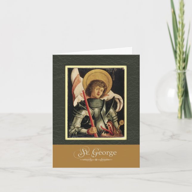 St. George Pray For Us Card (Front)