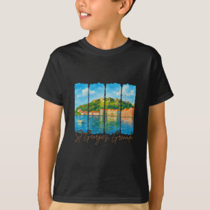 St. George’s Grenada Traveling Trip Brushstroke So T-Shirt