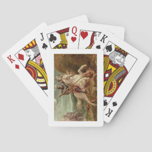 St. George slaying the dragon, (oil on panel) Playing Cards