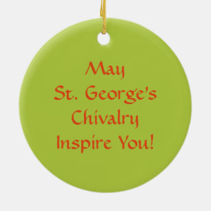 St. George (SNV 13) Ceramic Tree Decoration