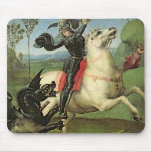 St. George Struggling with the Dragon Mouse Pad