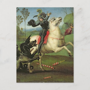 St. George Struggling with the Dragon Postcard