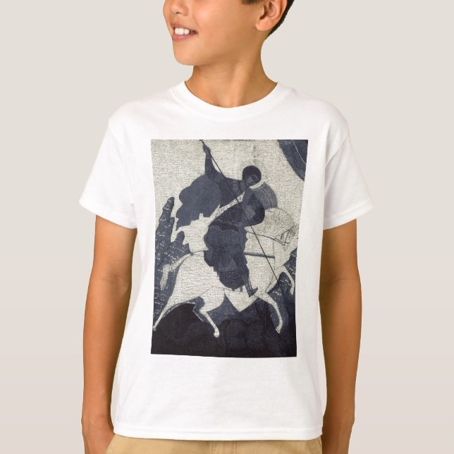 St George the Victorious Eastern Orthodox Icon Art T-Shirt (Front)